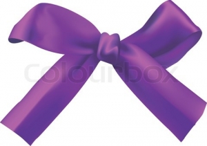 Purple Bow Vector