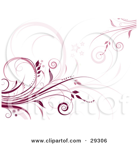 Red Flourish Clip Art