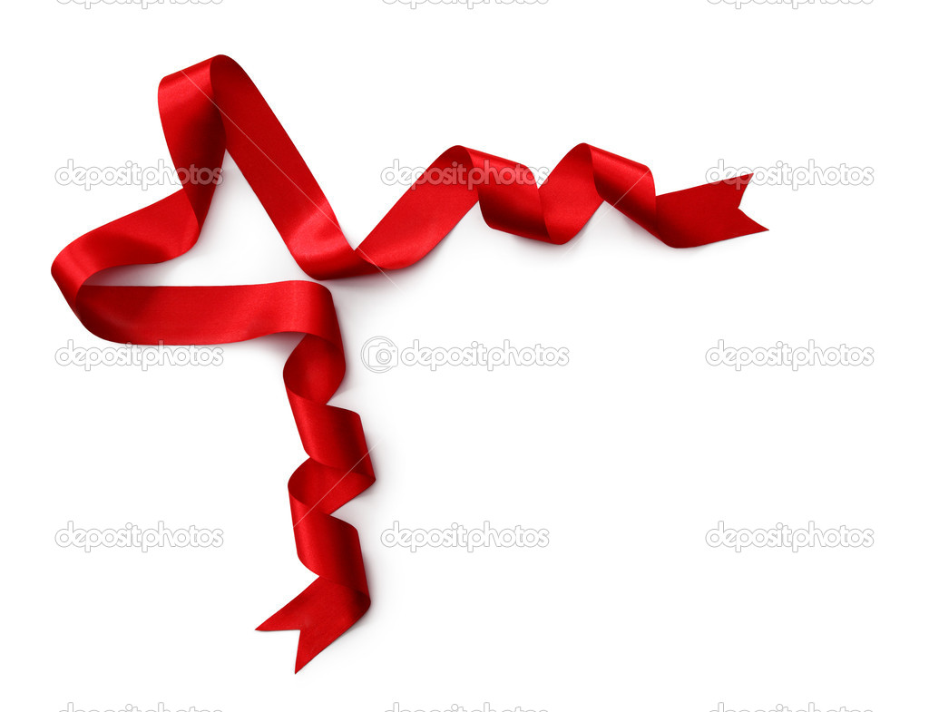 Red Heart Shaped Ribbon