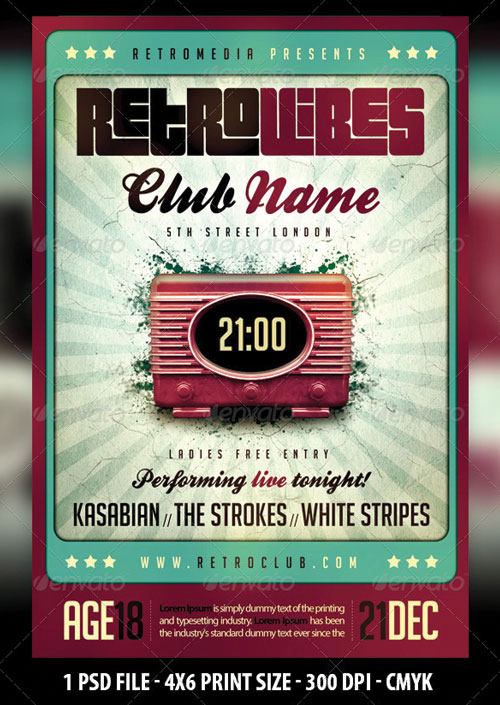 Retro-Vintage-Flyer-Template Retro-Vintage-Flyer-Template
