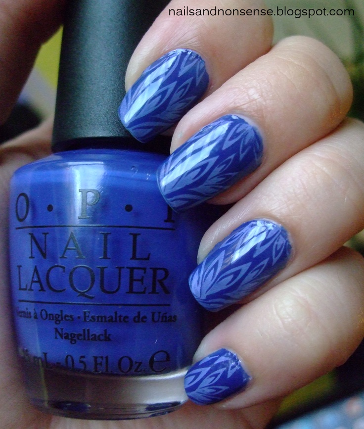 Royal Blue Nail Art