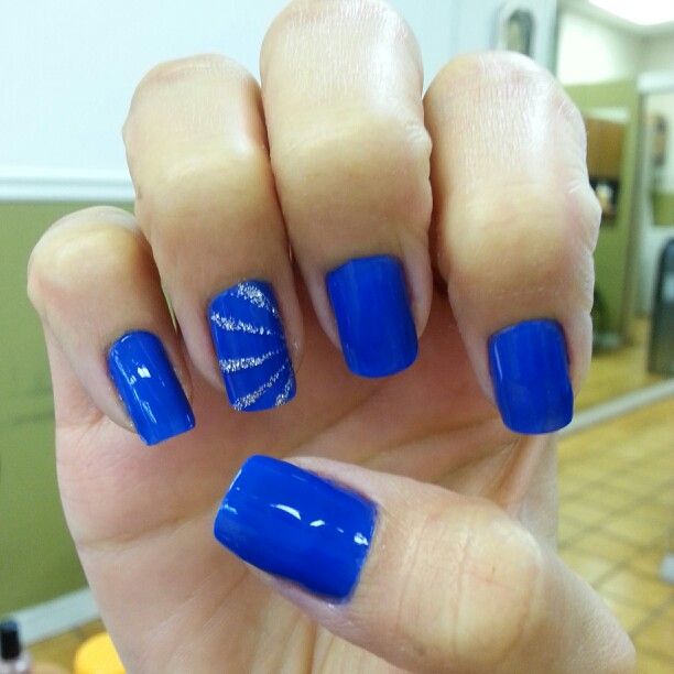 Royal Blue Nail Design