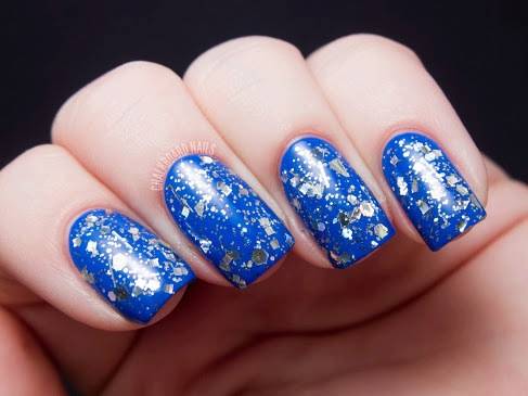 Royal Blue Nail Design