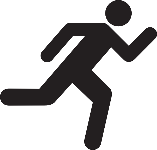 Running Man Stick Figure Clip Art