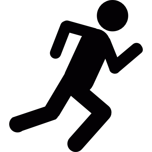 Running Stick Figure Icon Running Stick Figure Icon