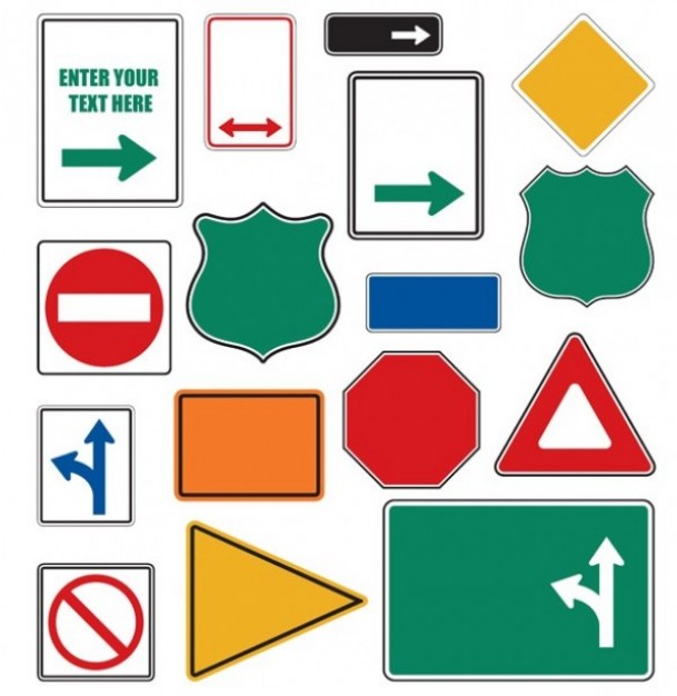 Sign Shapes Vector Images Free Roads