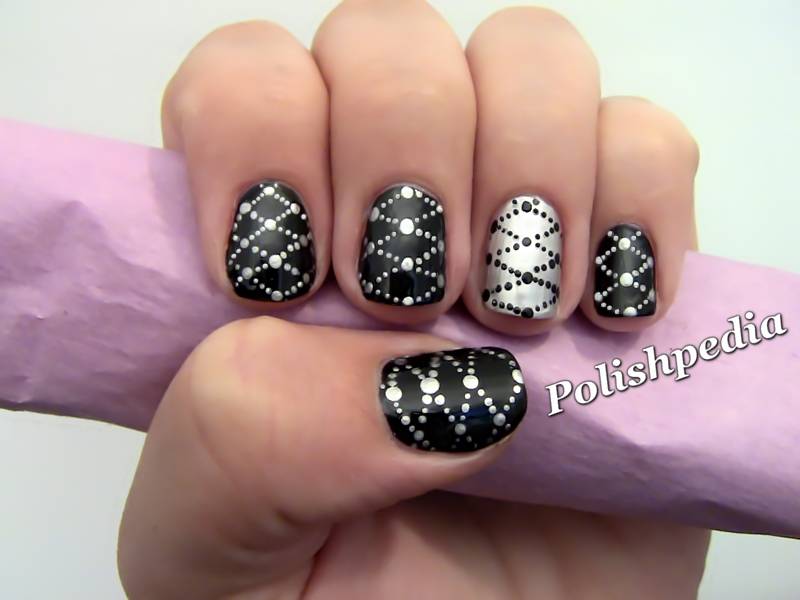 Silver Nail Art Design