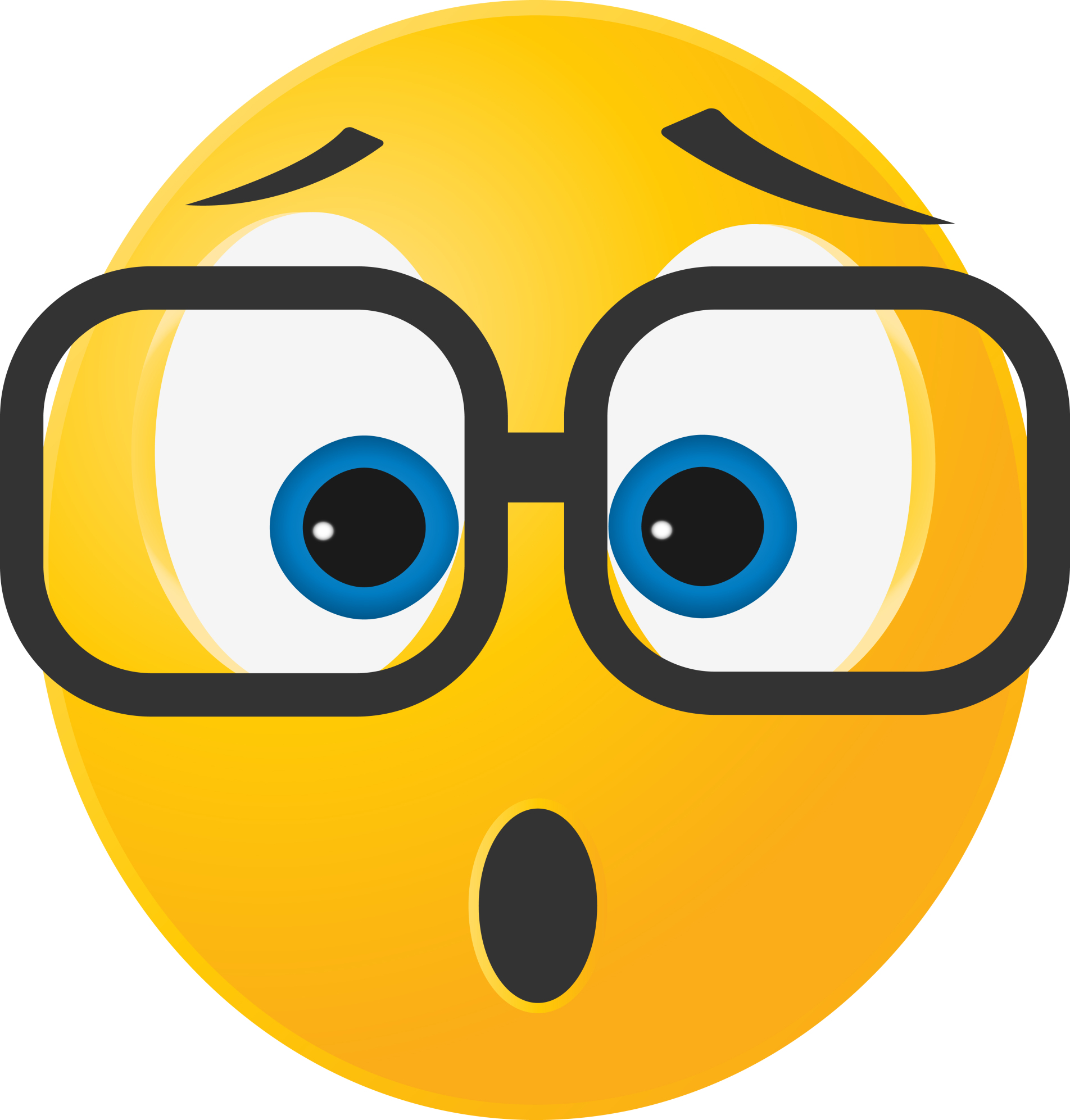 Smiley Emoticon with Glasses