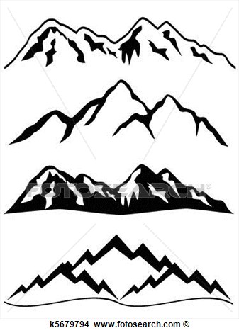 Snowy Mountain Clip Art