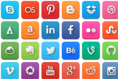 Social Media Logos Icons