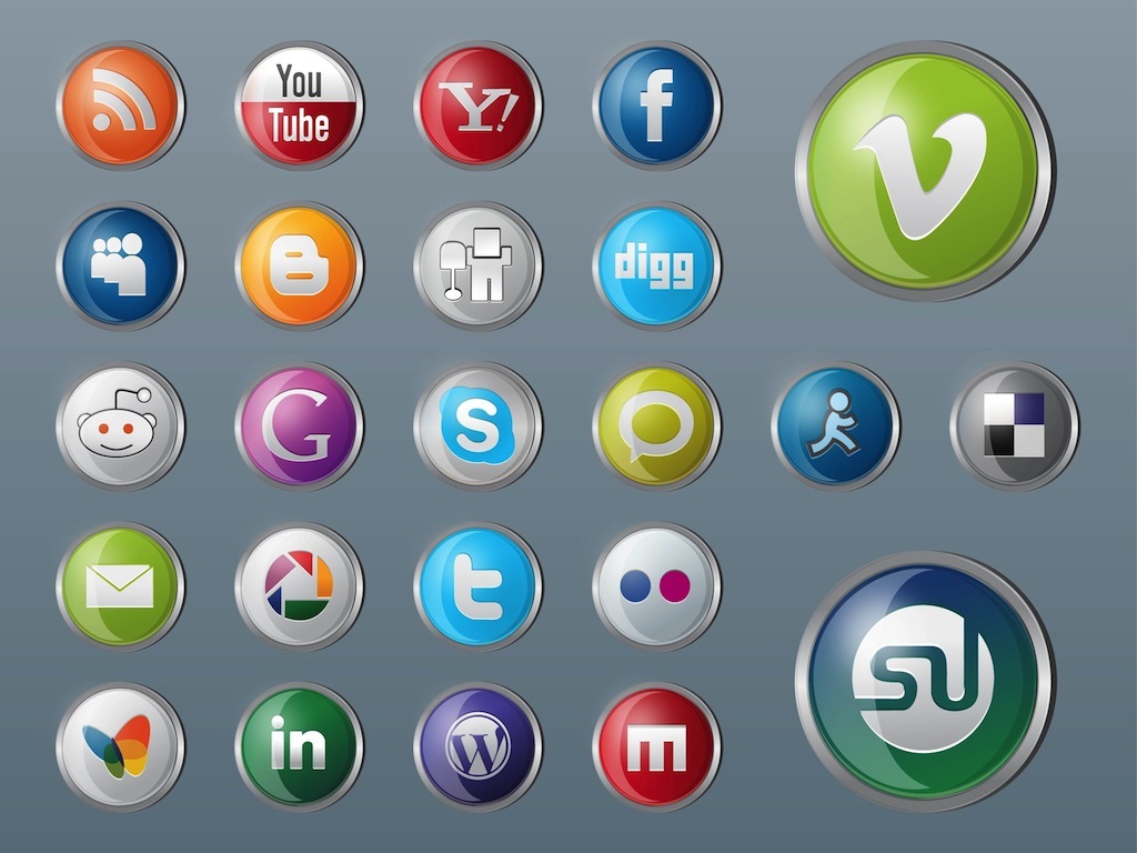 Social Media Website Icons Social Media Website Icons