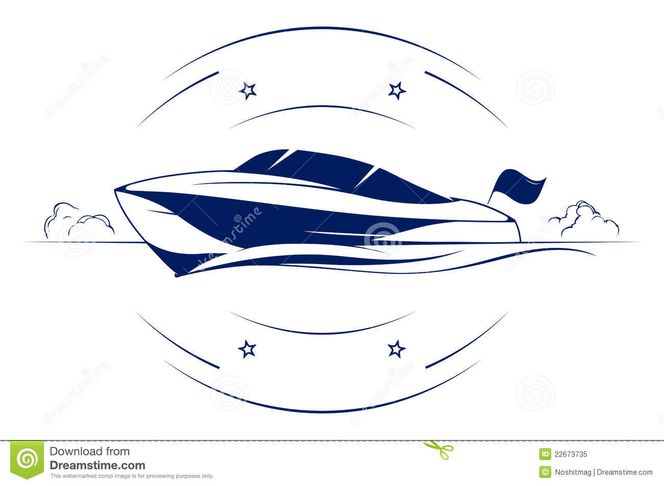 Speed Boat Clip Art