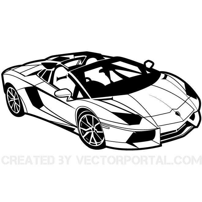 Sport Car Vector Clip Art