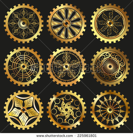 Steampunk Gear Vector Art