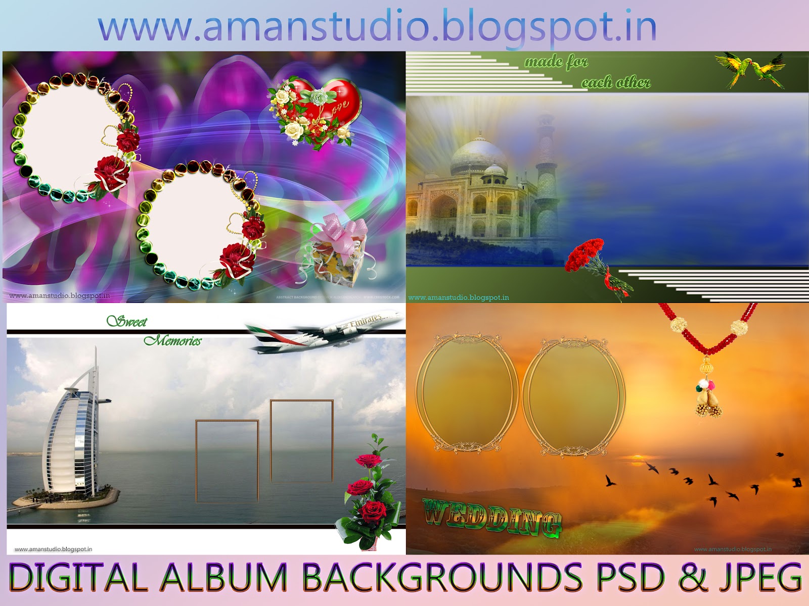 5 Aman Studio Background PSD Images