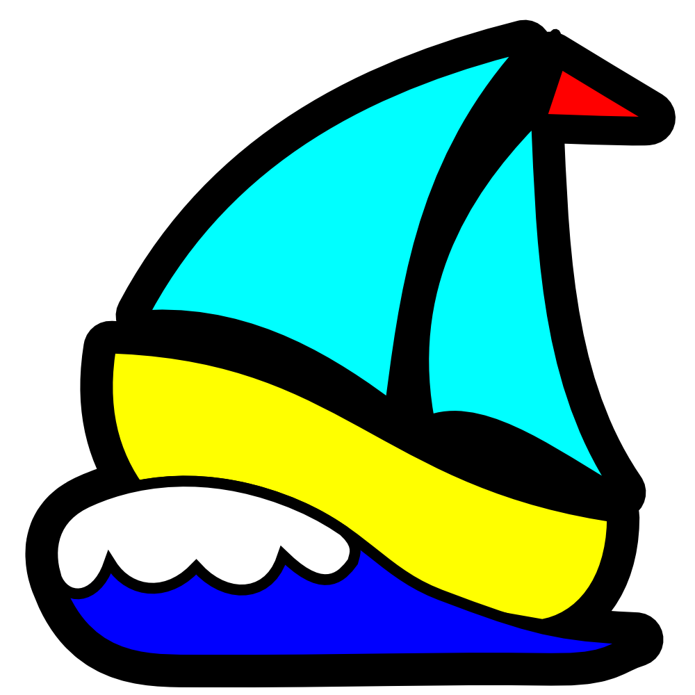 Toy Sailboat Clip Art