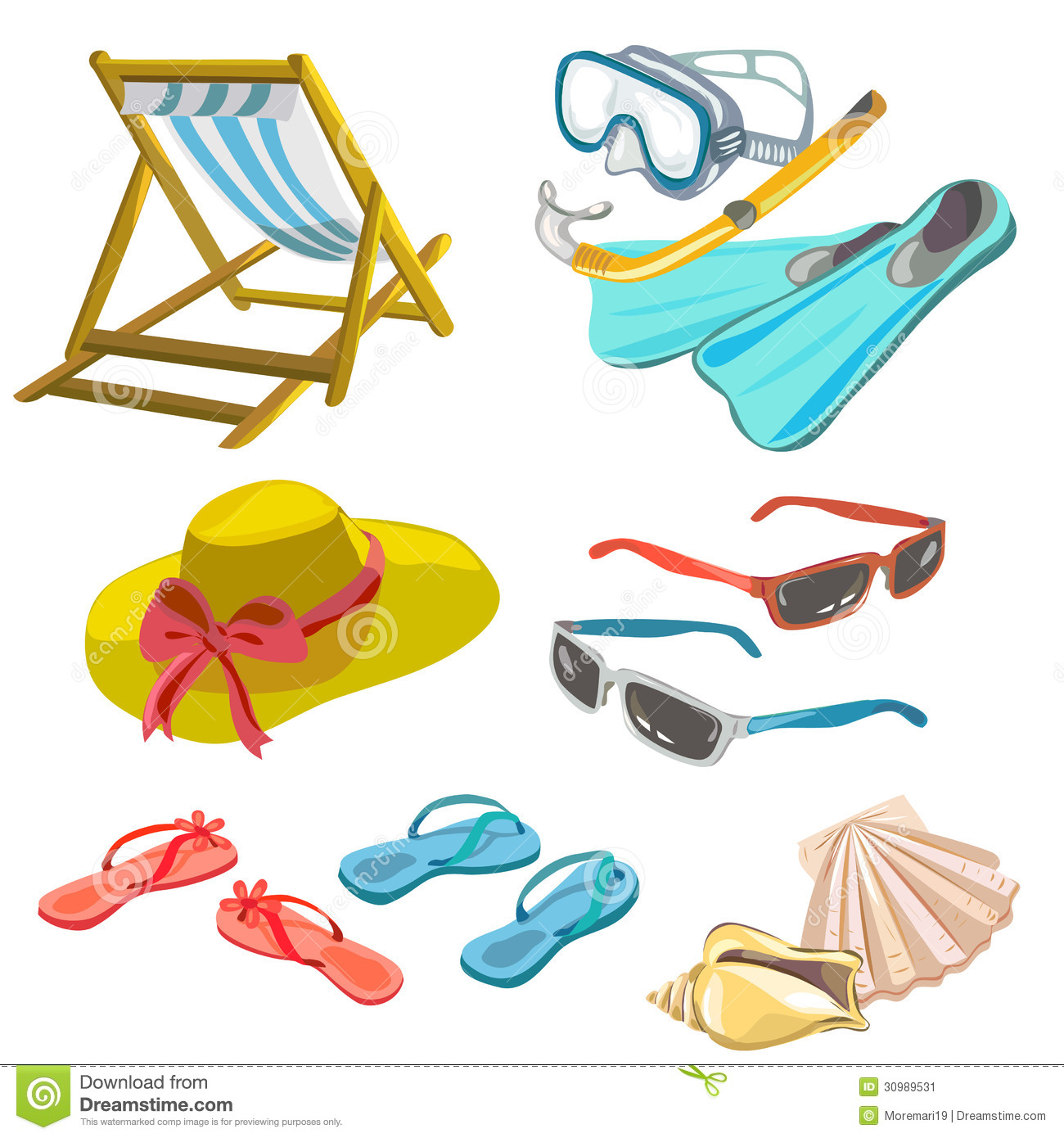 Transparent Beach Items