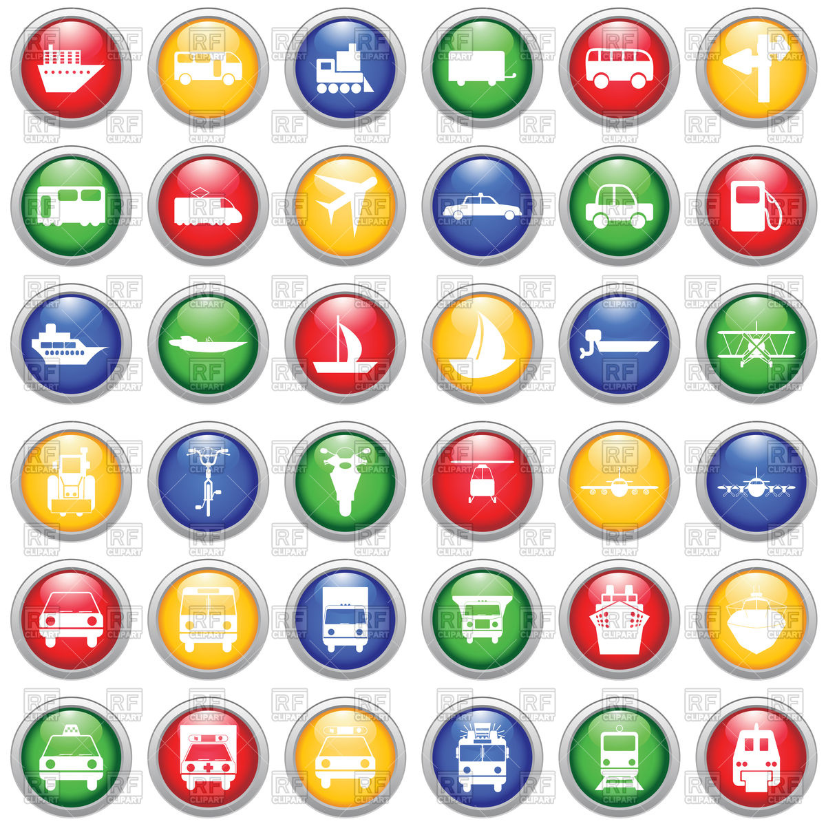 Transportation Icon Set