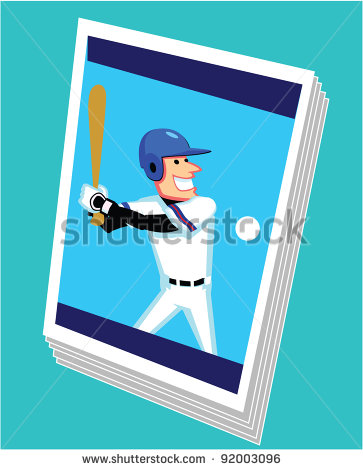 Vector Baseball Trading Card