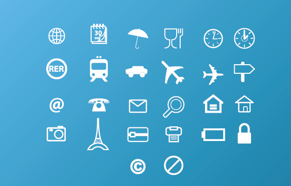 Vector Travel Icons Free Download