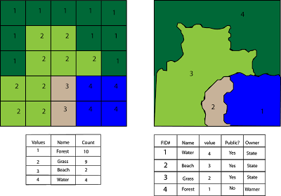 Vector vs Raster Data