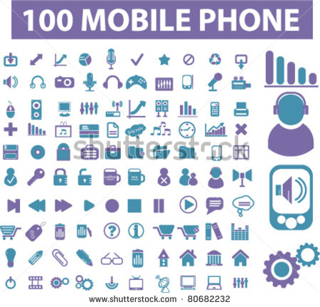 15 Cell Phone Display Icons Images