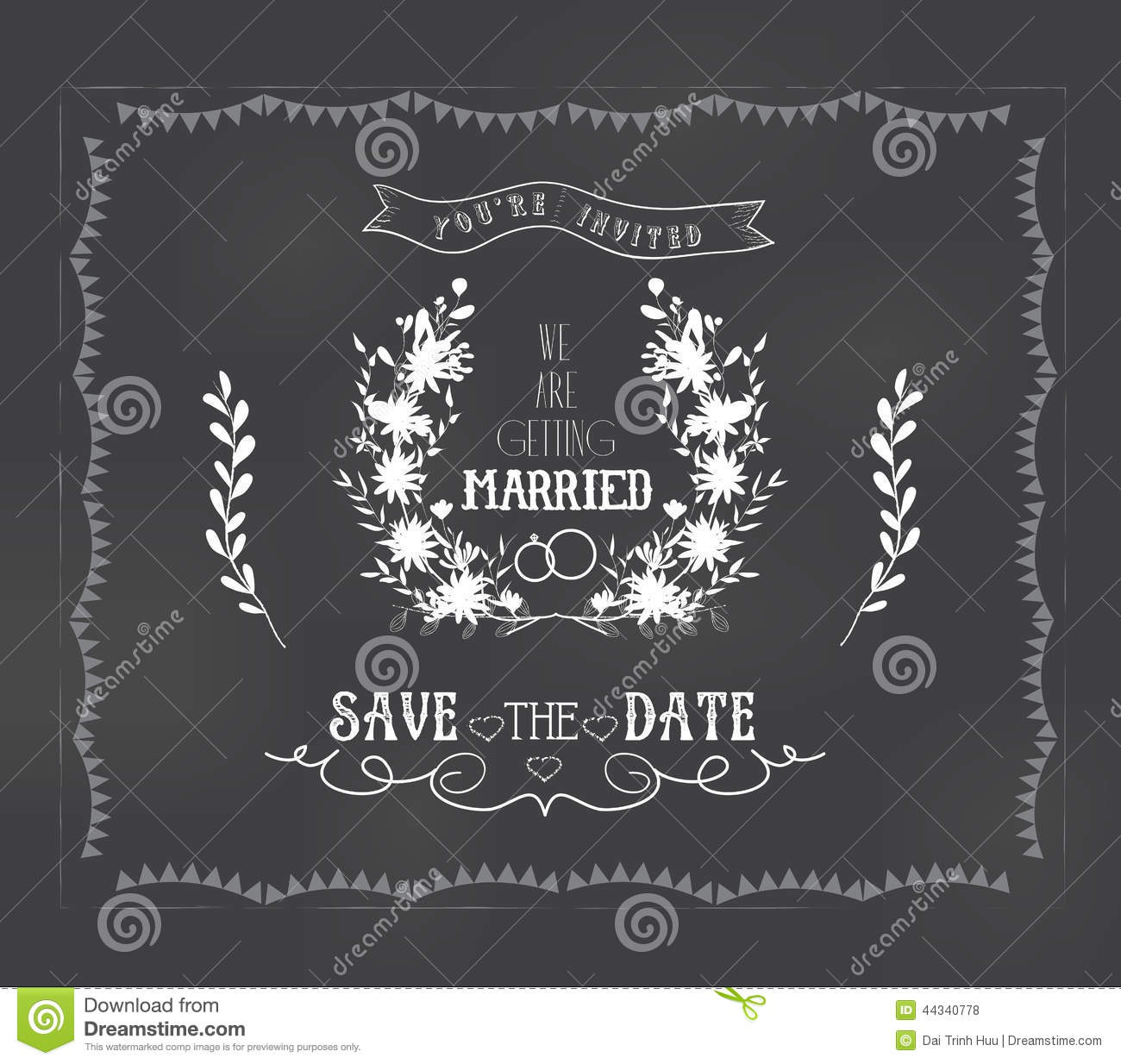 Vintage Chalkboard Graphic Vintage Chalkboard Graphic