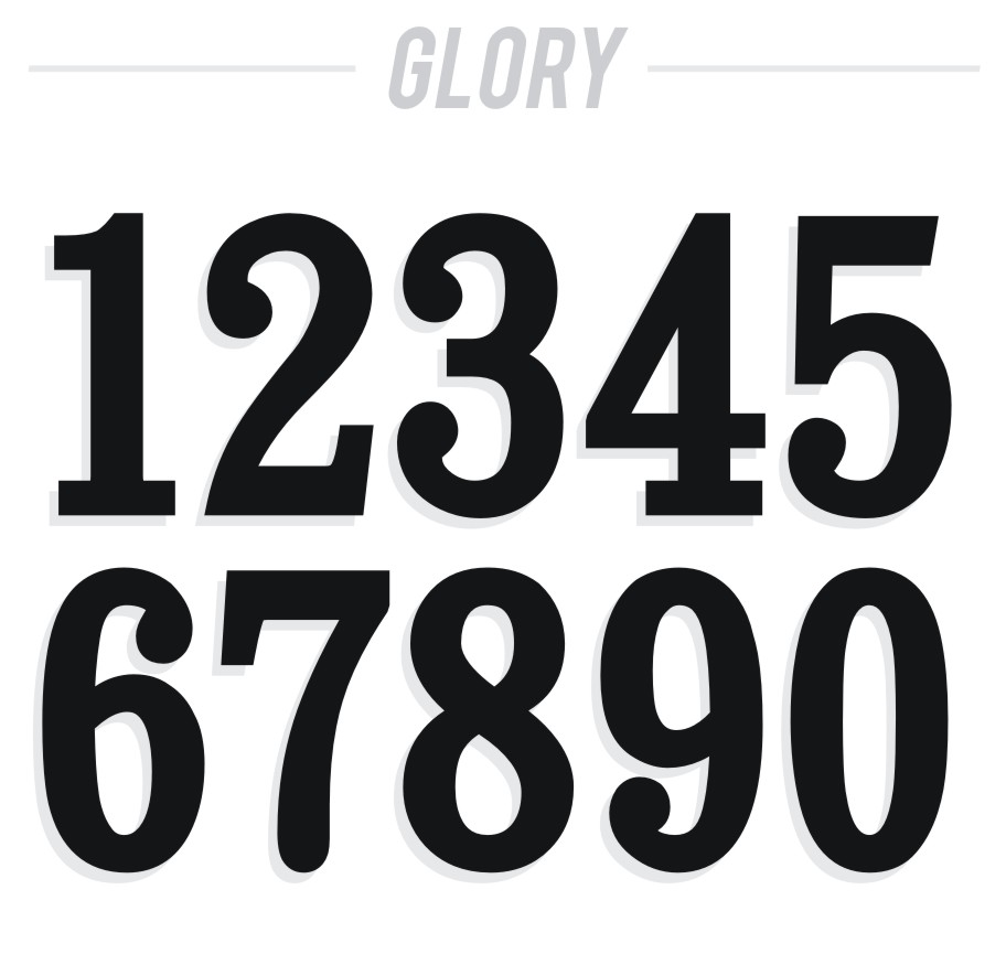 Vintage Racing Number Fonts Vintage Racing Number Fonts
