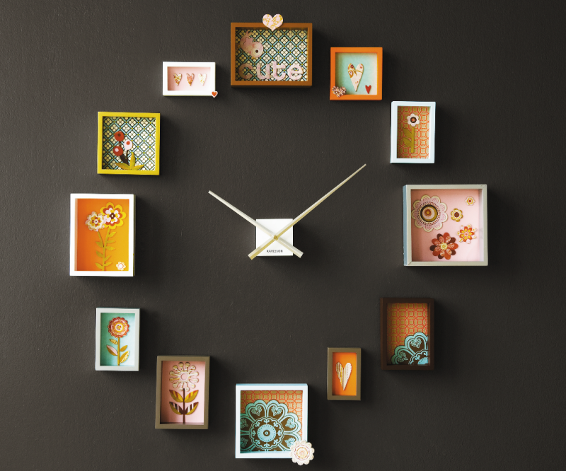 Wall Clock with Frames