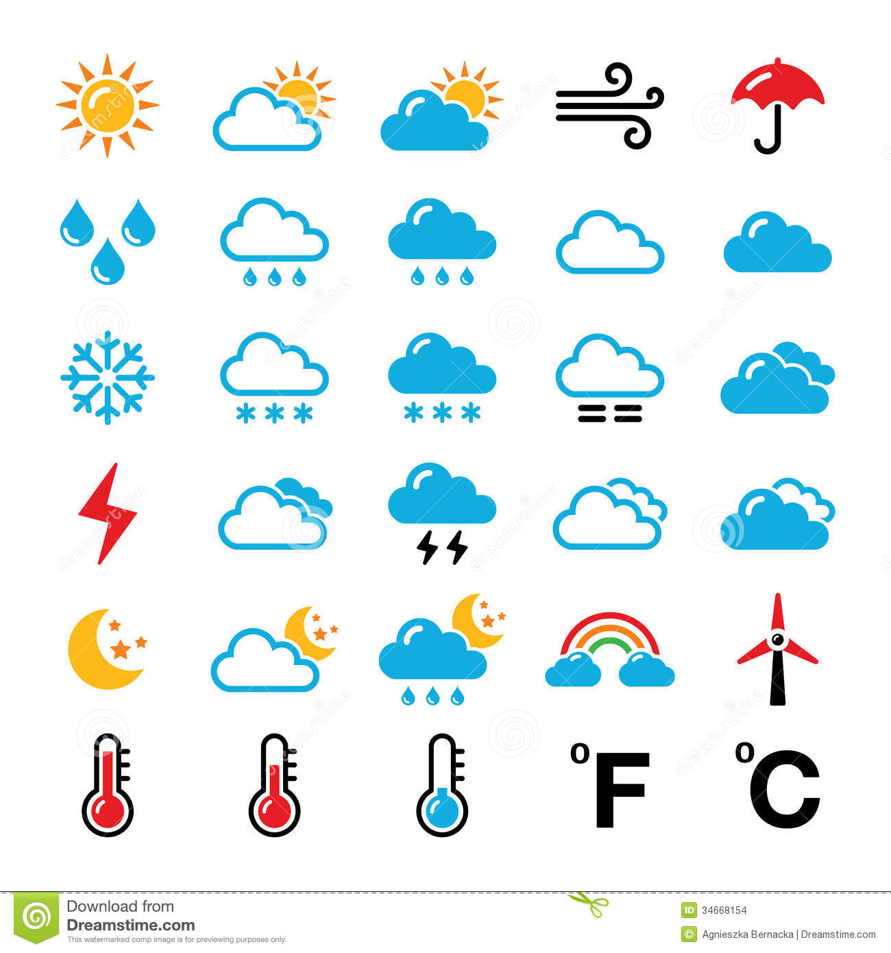 8 Forecast Icon Weather Symbols Images