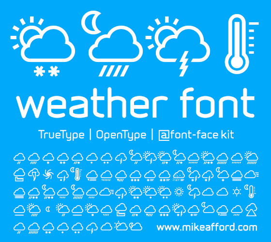 Weather Icon Font