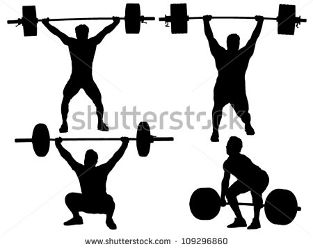 Weight Lifting Silhouette
