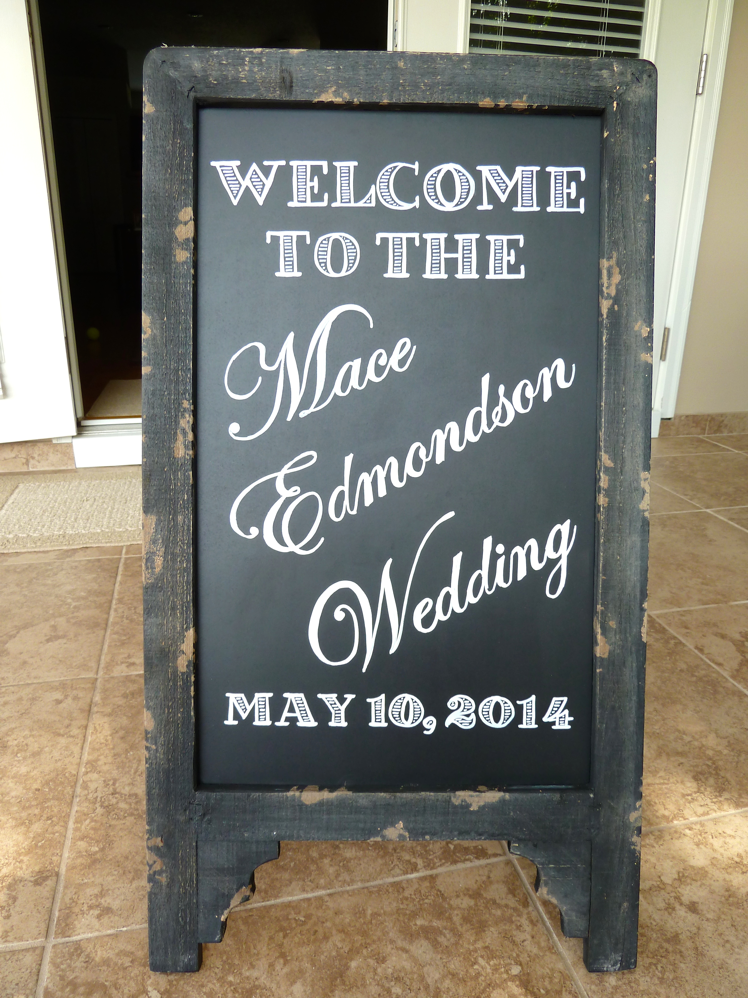 Welcome to the Wedding Chalkboard Writing Welcome to the Wedding Chalkboard Writing