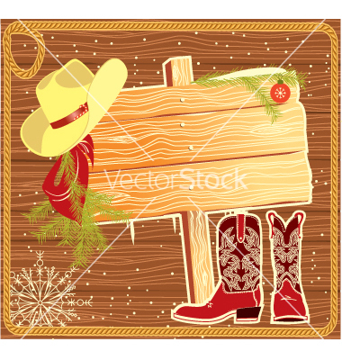 Western Christmas Clip Art