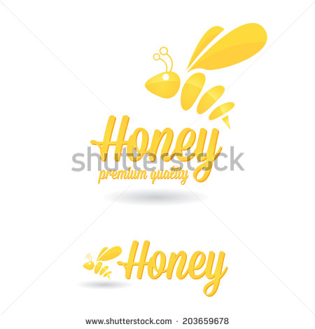 White Honey Bee Silhouette