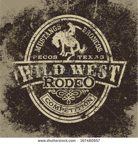 14 Vintage Western Vector Graphics Images