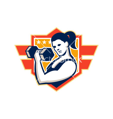 Women Lifting Weights Vector Women Lifting Weights Vector