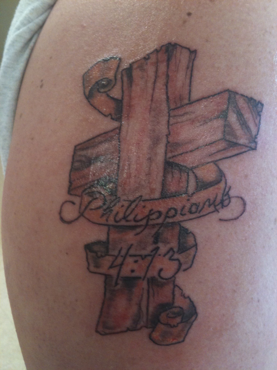 Wooden Cross Tattoo Designs