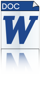 Word Doc Icon Vector