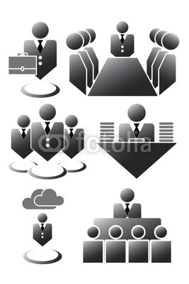 Working Office People Icons