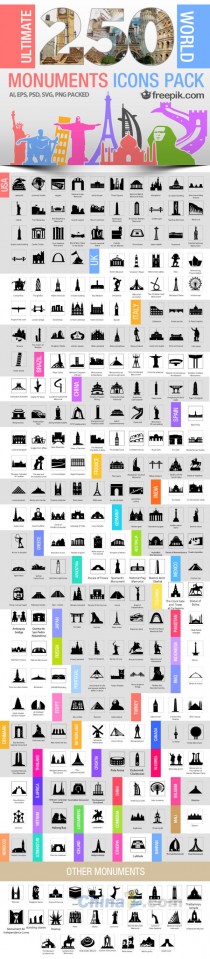 World Monuments Icons