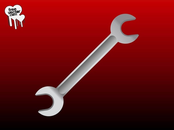 Wrench Vector Art Free