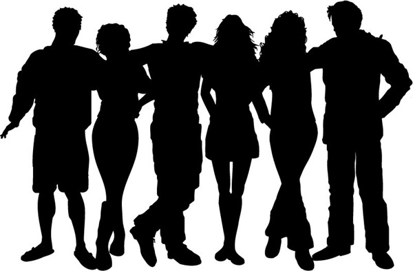 Young People Silhouette