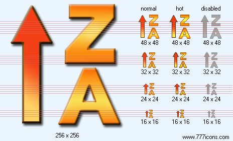 A to Z Sort Icon