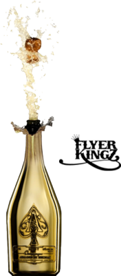 Ace of Spades Champagne Bottles Popping