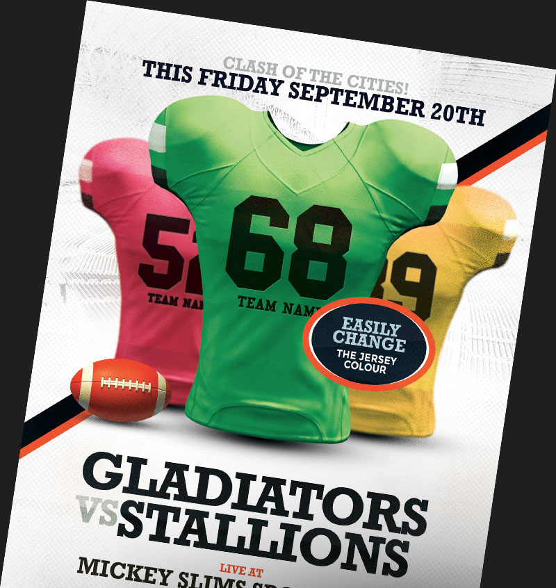 American Football Flyer Template