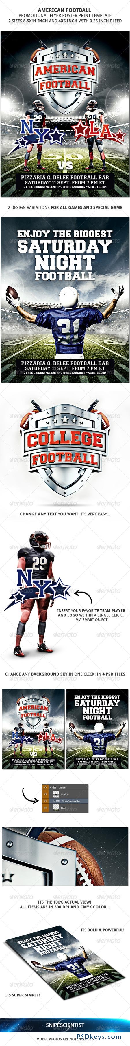 American Football Flyer Template