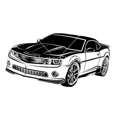 American Muscle Car Vector