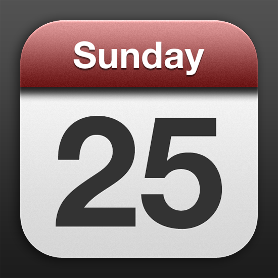 Apple Calendar App Icon