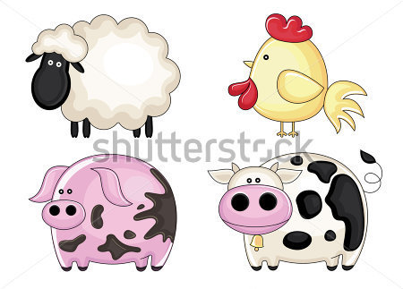 Baby Farm Animal Vector